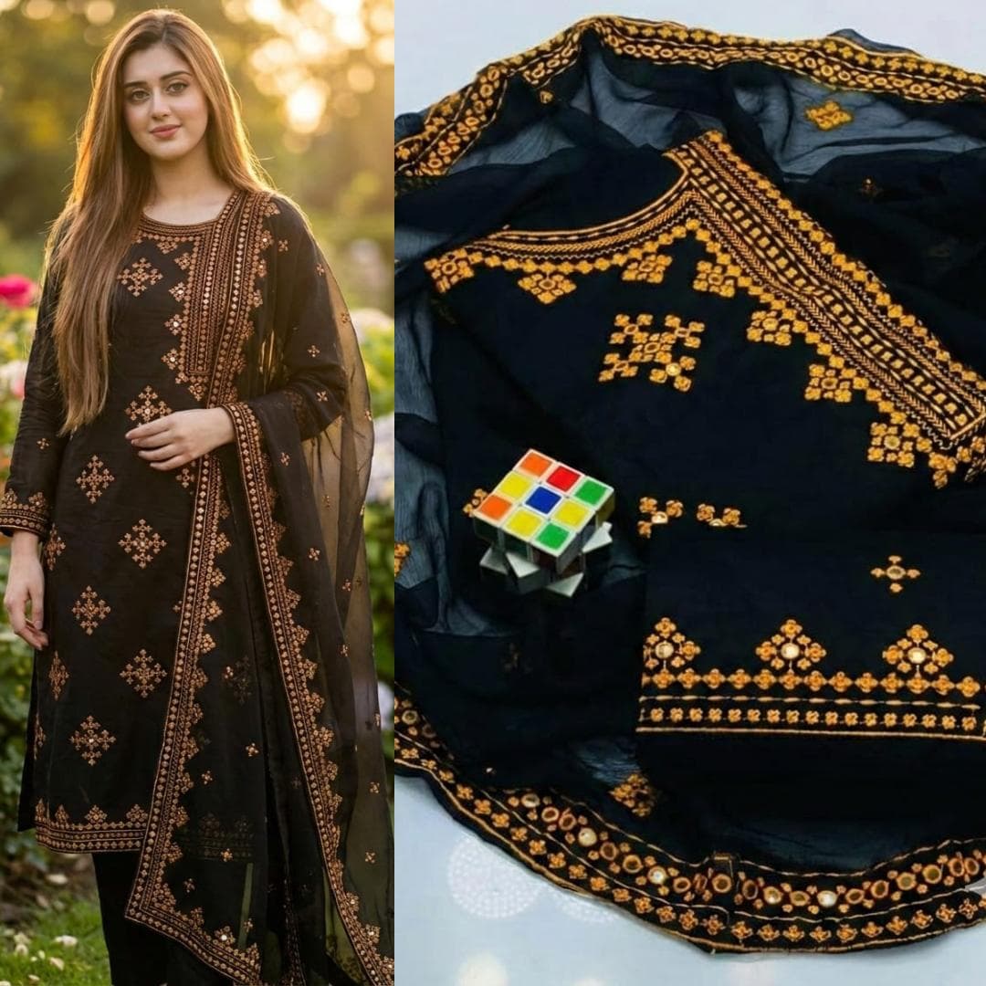 LAWN COTTON EMBROIDERED UNSTITCHED 3pc